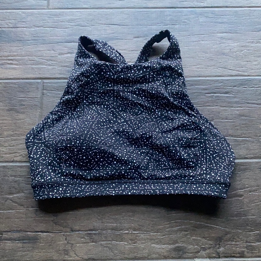 Lululemon high neck printed sports bra size 4